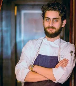  ??  ?? Andrea Pancani, 29 anni, pratese . Da circa due anni è executive chef al ristorante Sant Ambroeus di Manhattan