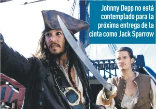  ?? ?? Johnny Depp quedaría fuera de la cinta