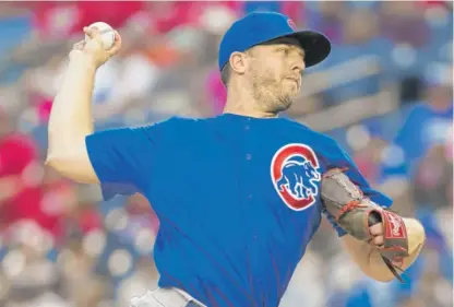  ?? GETTY IMAGES ?? Brandon Kintzler is the first Cubs pitcher to have a personal meeting with new pitching coach Tommy Hottovy.