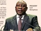  ?? ?? PRESIDENT Cyril Ramaphosa