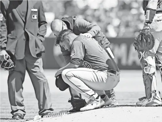  ?? KEN BLAZE/USA TODAY SPORTS ?? Rockies starting pitcher German Marquez will have Tommy John surgery that will sideline him late into 2024.