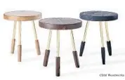  ?? CBM Woodworks ?? MILKING STOOLS, $480 apiece, by