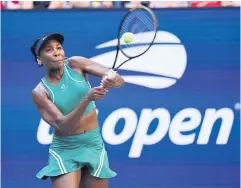  ?? REUTERS ?? Venus Williams plays at the 2022 US Open.