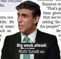  ?? BBC ?? Big week ahead: Rishi Sunak