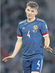 ?? ?? Billy Gilmour had a frustratin­g night but again showed his class in a Scotland shirt