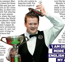  ??  ?? HEAD BOY: Shaun Murphy won at the Crucible in 2005