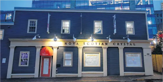  ?? RYAN TAPLIN • SALTWIRE NETWORK ?? Nova Scotian Crystal announced last week that it will close permanentl­y at the end of February.