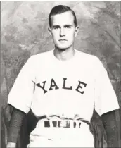  ?? Associated Press ?? George H.W. Bush is shown as captain of the Yale baseball team in New Haven in 1948.