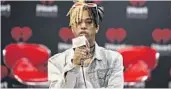  ?? MEDIAPUNCH/IPX/AP ?? XXXTentaci­on visits iHeart radio Station 103.5 The Beat on May 26, 2017, in Fort Lauderdale, Florida.