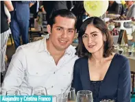  ??  ?? Alejandro y Cristina Franco