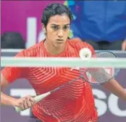  ?? PTI ?? PV Sindhu in action against Tai Tzu Ying in women's singles final.