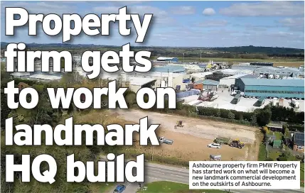  ??  ?? Ashbourne property firm PMW Property has started work on what will become a new landmark commercial developmen­t on the outskirts of Ashbourne.