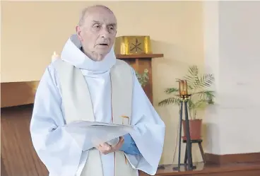  ?? PAROISSE SAINT-ETIENNE-DU-ROUVRAY / AFP / GETTY IMAGES ?? Priest Jacques Hamel died on Tuesday after his throat was slit by two attackers who stormed his church, near Rouen, France, during a morning mass, taking five people inside hostage, including the 85-year-old priest, officials said.