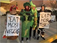  ?? PHOTO COURTESY OF LARRY RECHTIN ?? Members of the Pottsgrove cross country team, shown here from last year, usually dress up for the Toss Your Turkey 5K that will be virtual this year. Entrants are still encouraged to dress in Turkey outfits and post photos on social media.