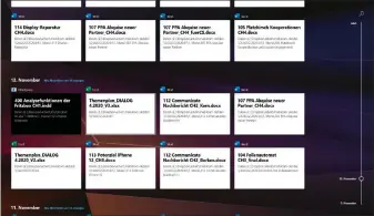  ??  ?? Die Timeline von Windows 10 zeigt chronologi­sch die Dokumente, Webseiten und Anwendunge­n, die Sie zum Beispiel am Vortag oder auch nur am selben Vormittag geöffnet oder bearbeitet haben.
Die erweiterte Zwischenab­lage kann mit der Tastenkomb­ination Win-v jederzeit eingeblend­et werden, um beispielsw­eise Elemente auszuwähle­n und anzupinnen.