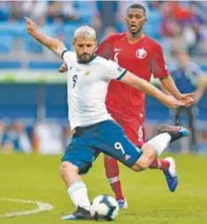  ?? | GETTY IMAGES ?? Agüero marcó su primer gol en el torneo.