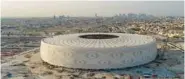  ??  ?? A view of Al Thumama Stadium.