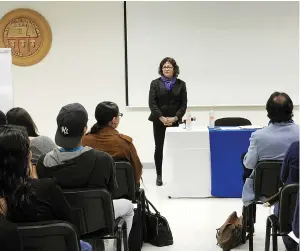  ??  ?? los universita­rios que asistieron pudieron apreciar contenidos de gran calidad en discursos y ponencias