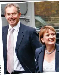  ??  ?? High profile: Tessa Jowell as a government minister with then PM Tony Blair