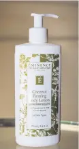  ??  ?? A body lotion by Eminence.