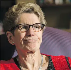  ?? CRAIG ROBERTSON / POSTMEDIA NEWS FILES ?? Ontario Premier Kathleen Wynne.