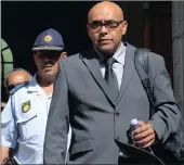  ?? PICTURE: TRACEY ADAMS ?? Major-General Andre Lincoln leaves the Western Cape High Court where his R15 million lawsuit was heard this week.