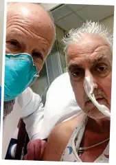  ?? Pictures: EPA/UMSOM/AP ?? Life-changing: Dr Griffith (left) with patient David Bennett