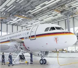  ?? DPA-BILD: WEBER ?? Auch Deutschlan­d beteiligt sich am „Open Skies“-Abkommen – seit Sommer 2019 mit diesem neuen Beobachtun­gsflugzeug, einem umgerüstet­en Airbus A 319.