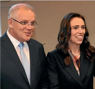  ??  ?? Jacinda Ardern doesn’t plan to ‘‘wag her finger’’ at Scott Morrison over climate change. But at some point, some prime minister is going to have to.