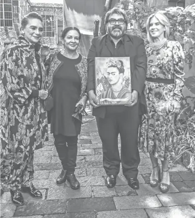  ?? ROBERTO HERNÁNDEZ ?? El libro fue presentado por Ofelia Medina, Crisina Kahlo, Lulú Creel y Luis Martín Lozano