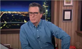  ?? Photograph: Youtube ?? Stephen Colbert on Trump’s phone calls to GOP state officials to overturn the election: “Say what you will, but at least the President called. It’s so much more personal than destroying democracy by text.”