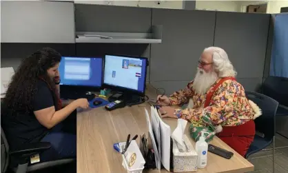  ?? Photograph: El Paso county sheriff's office ?? The El Paso sheriff’s office said that it had ‘intended to highlight our staff in the concealed handgun permit office, not to be insensitiv­e’.