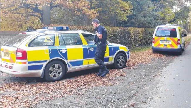  ??  ?? olice searching an area near Bethersden and High Halden after two were injured in a suspected shooting near Plurenden Road and Martens Lane