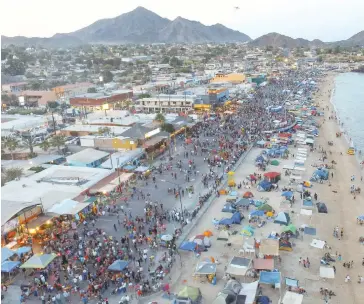  ??  ?? •Las playas de San Felipe son de las más limpias detalla el informe de la Cofepris.