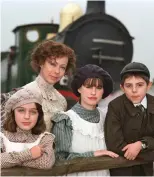  ??  ?? On track: Jenny Agutter and co-stars in The Railway Children on TV