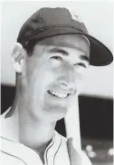  ??  ?? THE SPLENDID SPLINTER: Ted Williams, above and right, regarded himself as ‘The Greatest Hitter Who Ever Lived.’