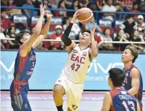  ??  ?? THE Emilio Aguinaldo College Generals won their third game in NCAA Season 93 yesterday after beating the slumping Arellano Chiefs, 85-79.