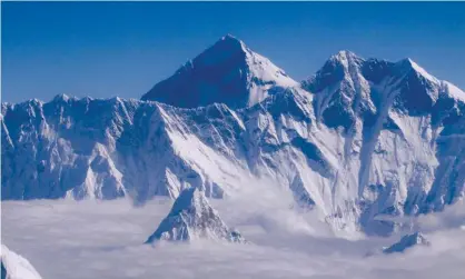  ?? Photograph: Narendra Shrestha/EPA ?? Kathmandu and Beijing had differed over Mount Everest’s exact height.