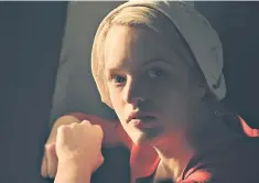  ??  ?? Could do no wrong: Elisabeth Moss as Offred in Channel 4’s ‘The Handmaid’s Tale’