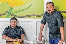  ?? Lisa Nichols/For Hearst Connecticu­t Media ?? The combined forces of chefs Ulises Jimenez, left, and Norberto Lucero power the menu at Alma Bistro in Norwalk.