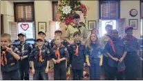  ?? COURTESY OF CUB PACK 44 ?? Glenolden Cub Scouts, Pack 44, who recently attended Scout Sunday at First Presbyteri­an Church of Glenolden include, front row, from left, Travis Knott, Eli Oden, Adam Swedlige, Arun Nicewinter, Abigail Johnson, Jakhi Carthorne, Blair Wilson, and back row, Mikey Olsen, Wyatt Oden, Aidan Hart, Leo Nicewinter, William Smith and Wesley VonBergen.