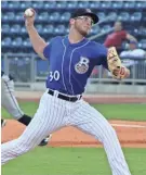  ?? COURTESY OF MILWAUKEE BREWERS ?? Class AA Biloxi right-hander Corbin Burnes is 2-1 with a 1.06 ERA in seven starts with the Shuckers.