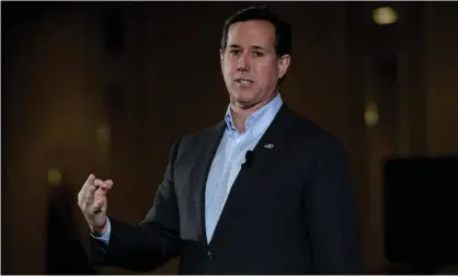  ??  ?? The former Pennsylvan­ia senator Rick Santorum in 2016. Photograph: Darren McColleste­r/Getty Images