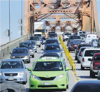  ?? MARK VAN MANEN/POSTMEDIA NEWS ?? Heavy traffic may be eased with TomTom’s Smart City 2.0 scheme.