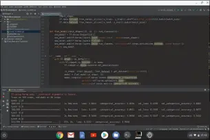  ??  ?? Met Tensorflow in de virtuele Python-omgeving train je ook snel een neuraal netwerk.