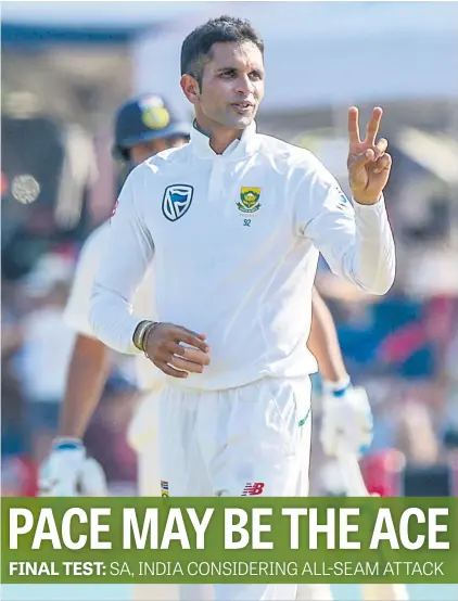  ?? Picture: Gallo Images ?? FALL-GUY. Despite his excellent record, Proteas spinner Keshav Maharaj might miss out on the third Test against India at the Wanderers.