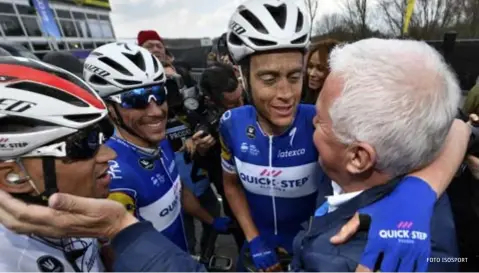  ?? FRANK BUYSE, MICHAËL VAN DAMME ?? Met Parijs - Roubaix en Luik - Bastenaken - Luik twee voorjaarsm­onumenten en nog eens 25 andere overwinnin­gen op zak: de koers is van Quick-Step Floors. En na de sensatione­le 4-4
van de koploper tegen Standard lijkt met een voorsprong van zeven punten...