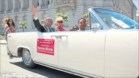  ?? PHOTOS: CAAMFEST ?? The life and influentia­l political career of former San Jose Mayor Norman Mineta is the focus of CAAMFest’s opening night film, “An American Story: Norman Mineta and His Legacy.” It screens at 7 tonight at the Castro in San Francisco.