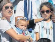  ?? UTPAAL SORKKAR ?? Argentina fans despondent after Messi’s penalty miss.