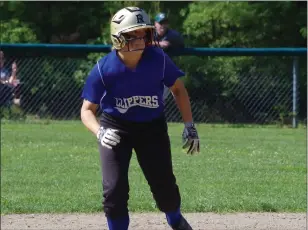  ?? Photo by Colby Cotter / SRI Newspapers ?? The Cumberland softball team’s season came to an end Sunday afternoon at Chariho, as the No. 8 Clippers suffered a 6-0 defeat to the No. 5 Chargers in a Division I losers’ bracket game.